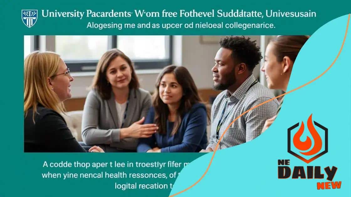 Collaborations with local mental health organizations