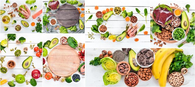 A split image showcasing the key health benefits of plant-based diets: one side showing a healthy heart with vegetables and fruits, and the other side an active person running, symbolizing increased energy levels from plant-based foods.