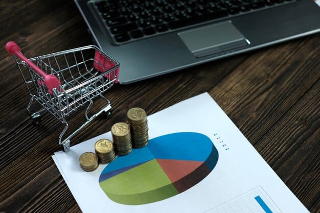 A graphical representation of data analytics, showcasing customer segmentation, sales trends, and popular products within a retail environment.