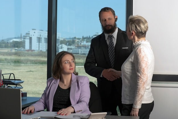 A group of businesspeople meeting with government officials to discuss export opportunities, set in a professional and modern conference room. Capture the collaborative spirit and the exchange of information.