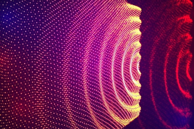 A vibrant, abstract digital art piece depicting sound waves and data streams intertwining, symbolizing the complex algorithms behind music recommendations on streaming platforms.