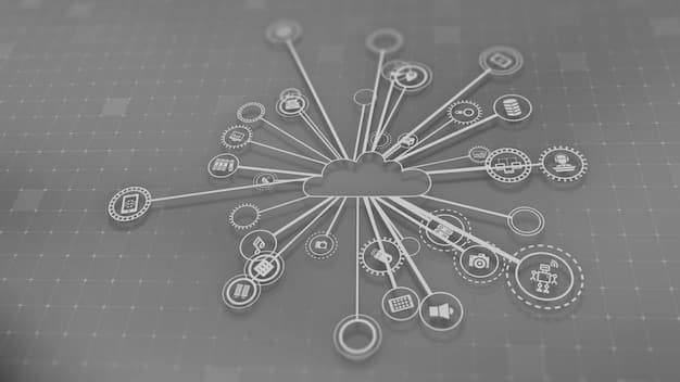 A stylized infographic showcasing interconnected digital nodes and data points, illustrating the complex network of influencer marketing analytics and ROI measurement in 2025.