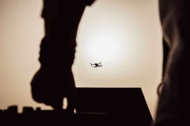 A detailed legislative document or courthouse scene, with a subtle overlay of drone silhouettes, symbolizing the legal and policy frameworks being developed by government bodies to regulate UAV technology.