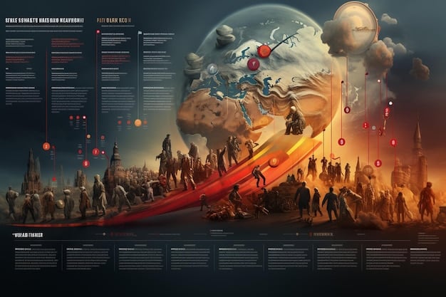 A stylized infographic showcasing a timeline of major superhero movie releases from 2015-2018 with their respective worldwide box office figures, highlighting peaks and troughs. The design should be clean and visually appealing, emphasizing data trends.