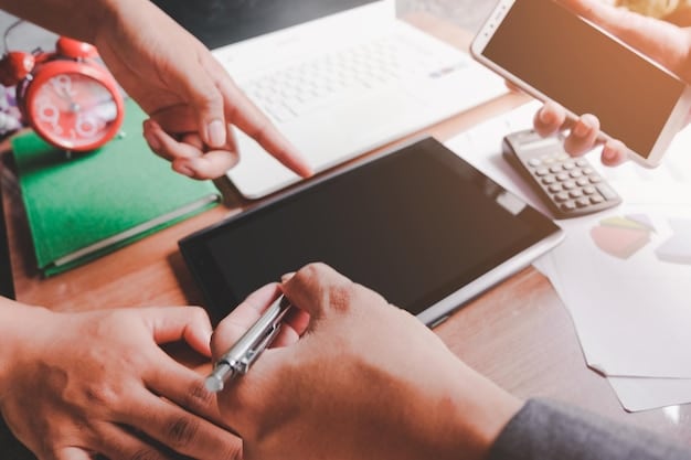 A close-up shot of hands shaking over a table with financial charts and a calculator, symbolizing business agreements and financial planning. Focus on the human element and collaboration.